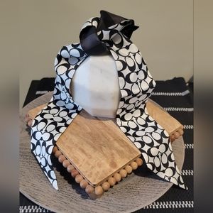 COACH Reversible Signature Silk Scarf Tie